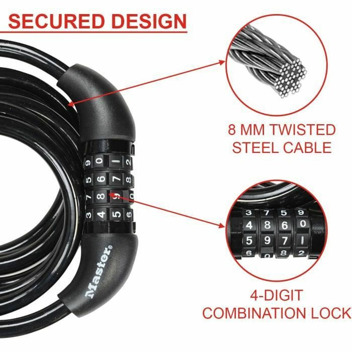 Цепь с замком Master Lock